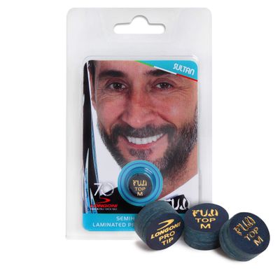 Longoni Fuji Pool Billiard CUE TIP - 1 pc - Sultan - 14 mm (Medium)