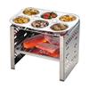 Captain Stagg (CAPTAIN STAG) Aluminum Plate BBQ Aluminum 6-Well Plate 28  19cm 2-Pack UG-1567 view 2
