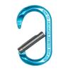 ProClimb Oval Straight Gate Non-Locking Aluminum Carabiner 4 kN - Blue (Pack of 3) view 3