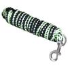 Black Lime Green HILASON Horse Riding Poly Roping Lead Rope Burgundy 1/4" X8 Ft Snaps | Ropes for Horses| Horses view 2