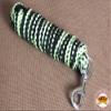 Black Lime Green HILASON Horse Riding Poly Roping Lead Rope Burgundy 1/4" X8 Ft Snaps | Ropes for Horses| Horses view 3