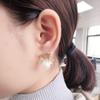 NOUMANDA Chic Charm Crystal Pearl Elements Deer Antler Necklace Stud Earrings Jewelry Sets (Gold Earrings) view 4