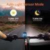 Yosky USB Rechargeable Bike Light Set - EVO 5400mAh Smart Bike Headlight and Tail Light - Super Bright Bike Light Front and Back for Adults Kids Men Women Night Riding view 3