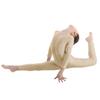 inlzdz Kids Boys Girls Full Length Unitard Solid Color Bodysuit Long Sleeves Ballet Dance Gymnastic Leotard Jumpsuit Nude 8-10 Years view 2