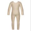 inlzdz Kids Boys Girls Full Length Unitard Solid Color Bodysuit Long Sleeves Ballet Dance Gymnastic Leotard Jumpsuit Nude 8-10 Years view 4