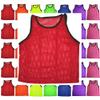 BlueDot Trading Youth Boys Girls Sports Scrimmage Pinnies Training Vest for team practice for Soccer, Lacrosse, and more, Red, Quantity 24 Pack view 2