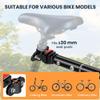 Aosom Bike Cargo Trailer, Bicycle Trailer, Heavy-Duty Bike Wagon Cart, Foldable Compact Storage, with Universal Hitch, 16" Wheels, 88 lbs. Capacity, Black view 3