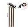 Amarine-made 30 Degree Stainless Steel Heavy Duty Flush Mount Sunshine Resistant Rod Holder Black PVC Cap Liner (2pcs) view 2