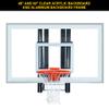 ProSlam Complete Garage Upper Roof Mounted Basketball Hoop System, 60 inch Clear Backboard,Durable Steel Bracket and Heavy Duty Breakaway Rim Combo Fit Most Slanting Roofs view 2