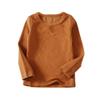 JWWN Toddler Boys Girls Thermal Underwear Long Sleeve T-shirt Leggings 2Pcs Kids Winter Base Layer Set, (Brown,24Months) view 2