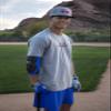 G-Form Pro Extended Elbow Guard, Royal Blue/Black, Adult Small view 4