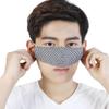 WEONEDREAM Nose Warmer Cotton Plaid Nose Cover Winter Nose Warmers for Men Women Dust Mask Anti Pollen Air Conditioning Cold Nose Dry Sleep Wool Nose Mask (Black) view 2