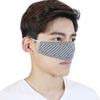 WEONEDREAM Nose Warmer Cotton Plaid Nose Cover Winter Nose Warmers for Men Women Dust Mask Anti Pollen Air Conditioning Cold Nose Dry Sleep Wool Nose Mask (Black) view 3