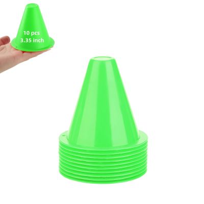 Dioche 10pcs Soccer Training Cone, Plastic Traffic Cones Sport Training Marker Cone, Disc Cones Barriers Marker Holder Sports Accessory for Soccer, Skating, Football, Basketball, Wholesale Business