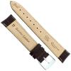 18mm Milano Dark Brown Genuine Leather Alligator Grain Mens Watch Band view 3