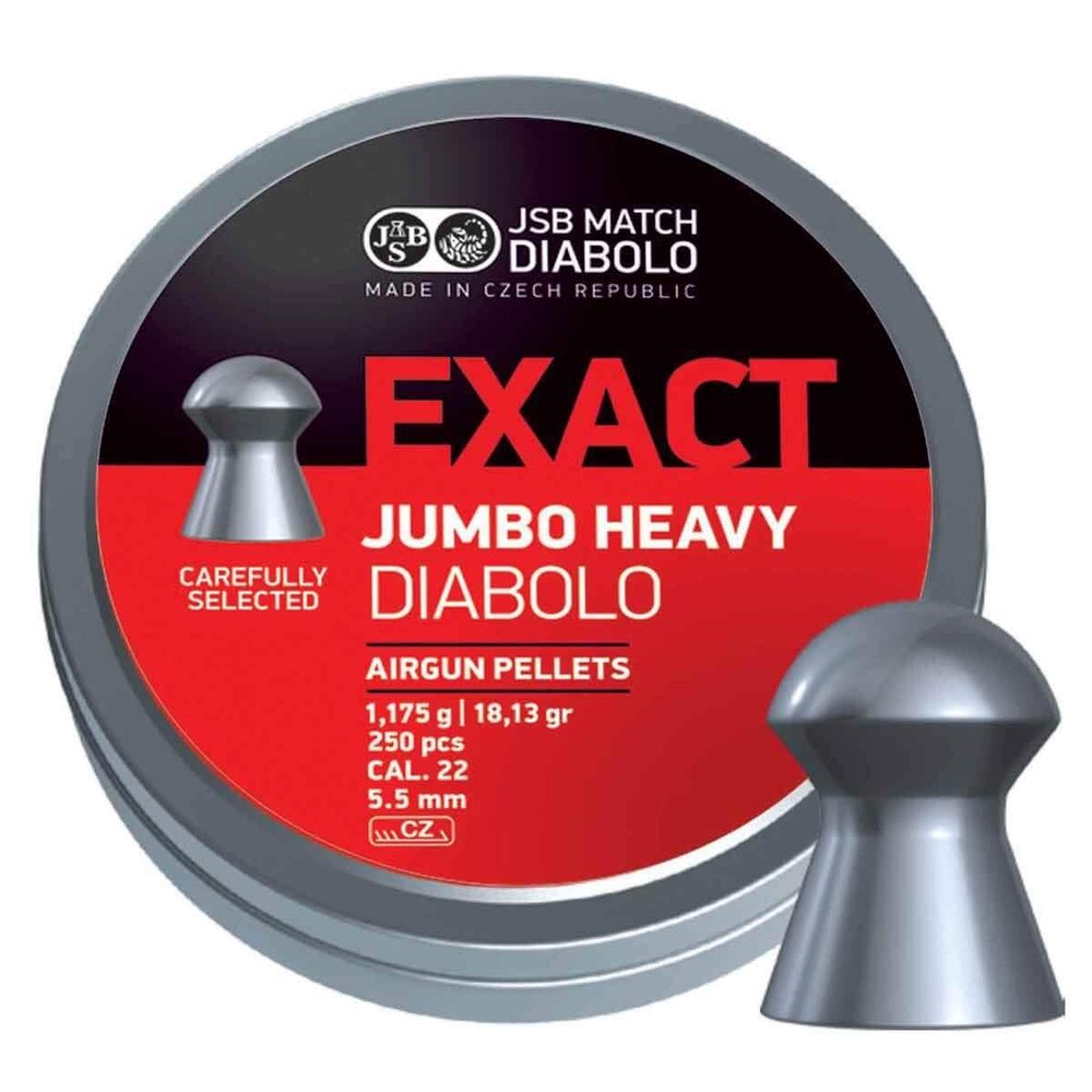JSB Diabolo Exact Jumbo Heavy .22 Cal, 18.13 gr.- 250 Ct.