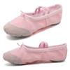 DoGeek Ballet Shoes for Girls Practise Ballet Slipper Dance Shoe Canvas Split Sole Ballet Shoes for Women Kids Toddlers(Pink) view 2