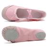 DoGeek Ballet Shoes for Girls Practise Ballet Slipper Dance Shoe Canvas Split Sole Ballet Shoes for Women Kids Toddlers(Pink) view 3