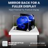 Acrylic Display Case for Baseball Batting Helmet Premium Baseball Display Case with Black Base and Polished Edges Durable Display Cases for Collectibles .Dim: 12.25" L x 10" W x 10.5" H (A012-WR) view 2