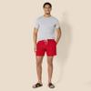 Amazon Essentials Men's Swim Trunks with Mesh Lining, Pockets, Drawstring Closure, Red, X-Large view 4