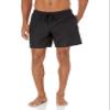 Amazon Essentials Men's Swim Trunks with Mesh Lining, Pockets, Drawstring Closure, Black, X-Small view 1