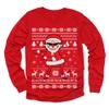 Tstars Santa Floss Funny Sweatshirt Ugly Christmas Kids Toddler Long Sleeve T-Shirt 3T Red view 1
