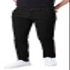Plaid&Plain Men's Skinny Stretchy Khaki Pants Colored Pants Slim Fit Slacks Tapered Trousers 819 Black 27X30 view 1