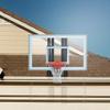 ProSlam Garage Roof Mounted Basketball Hoop System, 48/60 Inch Clear Backboard, Durable Steel Bracket Heavy Duty Breakaway Rim Combo Fit Most Slanting Roofs view 1