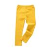 JWWN Toddler Boys Girls Thermal Underwear Long Sleeve T-shirt Leggings 2Pcs Kids Winter Base Layer Set, (Yellow,3Years) view 3