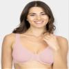 Fruit of the Loom Women's Unlined Underwire Bra(Pack of 2) Bra, Bittersweet Pink/White, 42D view 2