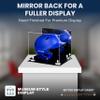 Acrylic Display Case for Baseball Batting Helmet Premium Baseball Display Case with Black Base and Polished Edges Durable Display Cases for Collectibles .Dim: 12.25" L x 10" W x 10.5" H (A012-WR) view 2