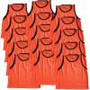 BlueDot Trading Youth Boys Girls Sports Scrimmage Pinnies Training Vest for team practice for Soccer, Lacrosse, and more, Orange, Quantity 24 Pack view 1