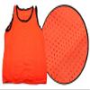 BlueDot Trading Youth Boys Girls Sports Scrimmage Pinnies Training Vest for team practice for Soccer, Lacrosse, and more, Orange, Quantity 24 Pack view 3