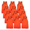 BlueDot Trading Youth Boys Girls Sports Scrimmage Pinnies Training Vest for team practice for Soccer, Lacrosse, and more, Orange, Quantity 24 Pack view 4