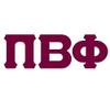 Pi Beta Phi Big Greek Letter Window Sticker Decal 8 Inches Maroon view 1