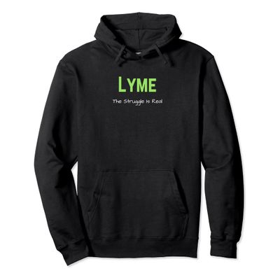 Lyme Disease, Lyme Sucks, Lyme Is Real, Fighter Hoodie