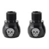 B Baosity 1 Pair Bike Pedal Extender Adapters Set for 9/16 inch Crank M14x1.25 Thread 20mm, Black view 1