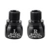 B Baosity 1 Pair Bike Pedal Extender Adapters Set for 9/16 inch Crank M14x1.25 Thread 20mm, Black view 4