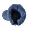 REDVOLUTION Kids Boots Toddler Girls Cute 2 Buttons || Rhinestone Faux Fur Suede Knitting Shoe (Toddler 8, 365 grey) view 4