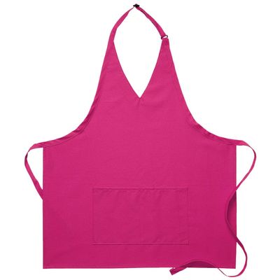 DayStar Apparel 300 V-Neck Tuxedo Apron w/Center Divided Pocket, Hot Pink