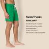 Amazon Essentials Men's Swim Trunks with Mesh Lining, Pockets, Drawstring Closure, Black, Small view 2
