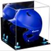 Acrylic Display Case for Baseball Batting Helmet Premium Baseball Display Case with Black Base and Polished Edges Durable Display Cases for Collectibles .Dim: 12.25" L x 10" W x 10.5" H (A012-BLR) view 1