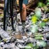 Showers Pass Cross Point Waterproof Mountain Socks - Breathable, Merino Wool, Mid-Calf, Cushioned Socks- Moss X-Large/XX-Large view 4