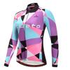 Uriah Women's Cycling Jacket Long Sleeve Reflective Purple Blue Size S(CN) view 1