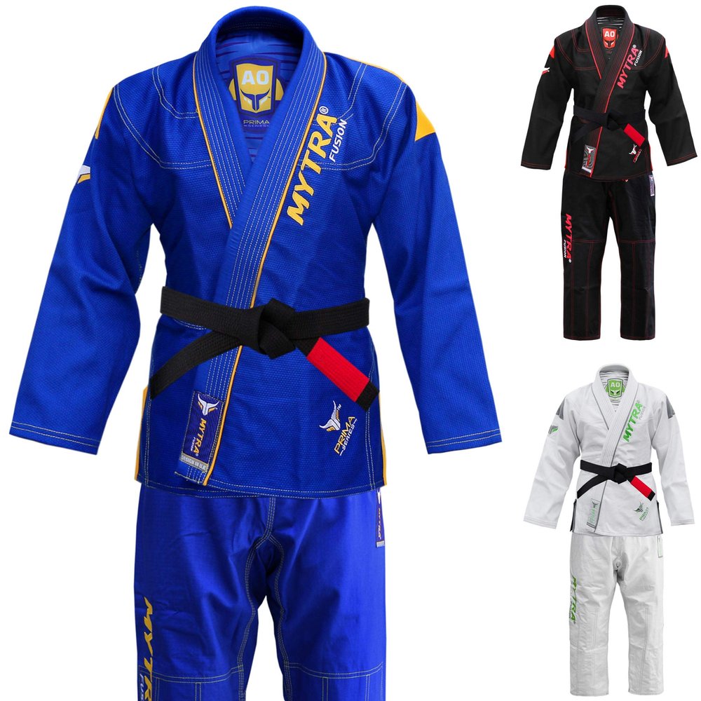 Mytra Fusion jiu jitsu uniform and martial art costume jiu jitsu Gi suit (Blue, A2)