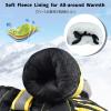 Azarxis Kids Winter Warm Gloves, Cold Weather Windproof Thermal Glove for Boys & Girls (Yellow, S) view 2
