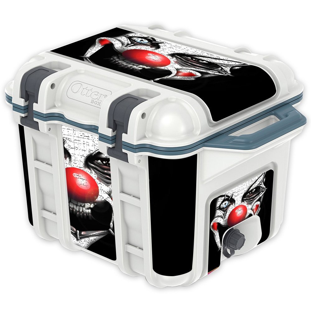 MightySkins (Cooler Not Included) Skin Compatible with OtterBox Venture 25 qt Cooler - Evil Clown | Protective, Durable, and Unique Vinyl Decal wrap Cover | Easy to Apply | Made in The USA