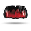 Impact Custom Professional MMA/Boxing/Muaythai Mouthguard Chrome Series (Black) Red Grill- Boxing MMA view 1