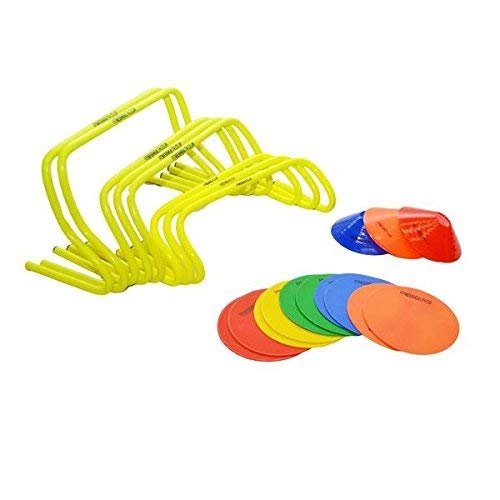 Fitness Health FH Sports Team Equipment Speed Hurdle Set FHK1 | Football Training | Rugby Sports Athletic Drills