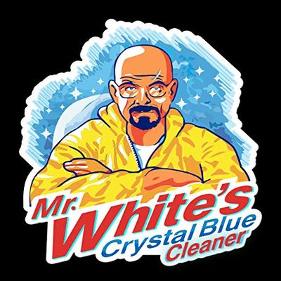 2" x 2" Mr. Whites Crystal Blue Cleaner Vinyl Sticker